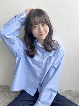 ティーヘア トナリ(t.hair tonari) 大人可愛い巻き髪スタイル/2wayシースルーバング/髪質改善カラー