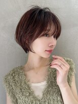 ロンドエニカ 大宮(Lond enika)&nbsp;大人ガーリー/ダークアッシュ/似合わせカット/レイヤーショート