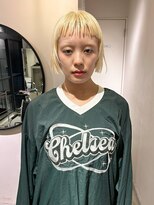 ルーム(Loom.)&nbsp;スクエアモードボブ　ハイトーン　ブロンドボブ