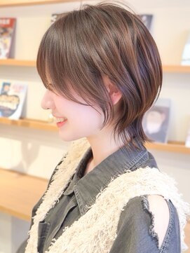 ルエ(rue) ショートウルフ×ひし形ショートボブ×前髪あり20代30代40代50代