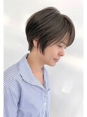 Moana長野駅前#ショート#大人ショート#カーキアッシュ