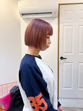 アールファイブ ショウナンダイ(R-5 shonandai) 【hitomi/湘南台】ブリーチカラー/ピンクベージュ/ぱつっとボブ