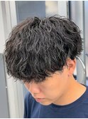 縦落ちパーマツイストスパイラルシャドウパーマ