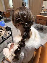 バンブーグラス(Bamboo grass)&nbsp;編みおろしアレンジ