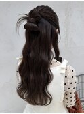 星華,縮毛矯正,夏のヘアアレンジ,ミルクブラウン
