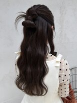 マスカリ(muscali)&nbsp;星華,縮毛矯正,夏のヘアアレンジ,ミルクブラウン