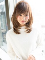 ローラン(ROULAND)&nbsp;気品溢れる小顔ミディアムレイヤーカット/顔周りカット