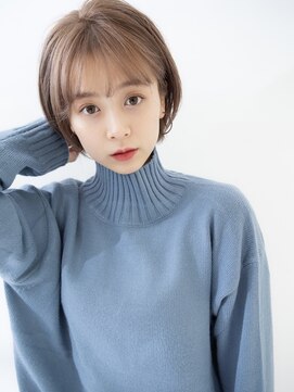 デイジー インデックスヘア 大島店(DAISY index hair) ショコラベージュ 大人フレンチショート 丸顔に似合う ミニボブ