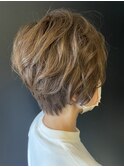 ハンサムショート×オリーブグレージュ
