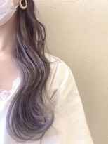 ジーナ 船橋(Zina)&nbsp;小顔セミウェットウェーブピンクベージュハイライトカラー