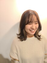 ヘアーストーリーフォーウォーク(hair story for Woke)&nbsp;ワンブリーチで出来るインナーホワイトアッシュ　【西明石】