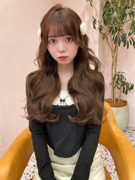 ボタン シブヤ(VOTAN SHIBUYA) ベージュ/韓国ヘア/渋谷/レイヤー/顔まわり/前髪