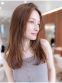 韓国くびれレイヤー美髪質改善ナチュラルカラー小顔