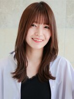 ビビディバビディブー(Bibbidi.bobbidi.boo) 大人可愛い小顔セミロングレイヤー外ハネくびれ
