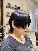 ショートウルフカットネオウルフカット顔まわりレイヤーカット
