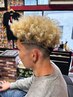 スパイキーショートアフロ！カット＋針金パーマ＋シェービング