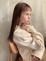 ベル 銀座5丁目店(Belle)&nbsp;オン眉バングのストレートロングヘア銀座