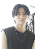 ダークアッシュ ニュアンスパーマ 韓国マッシュ s11