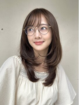 ルル 表参道(lulu.) 黒髪/ボブウルフ/ネビージュ/小顔/ワンレン