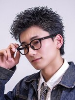 オーシャントーキョー 渋谷神南(OCEAN TOKYO)&nbsp;メンズカット無造作黒髪スパイキーショート刈り上げビジネス流行