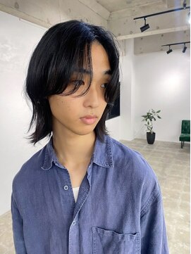 スーパーシーン(SUPER SCENE) スペインカール/スパイキーショート/ブルーブラック/宜野湾