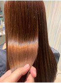 髪質改善×艶髪カラーセミロング