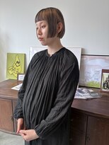 ヘアーアイストゥーレ(HAIR ICI TRE)&nbsp;ボブ　ミニボブ　ブリーチカラー　デザインカラー　ローライト