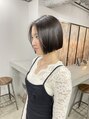 ピークス 藤沢店(Peaks) 似合わせボブ切りっぱなしボブ×ナチュラルストレート