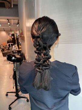 シャルムバイケンジ(Charm.by KENJE) 【ツインポニーテール】結婚式/銀座/ヘアセット/アレンジ