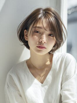 骨格や髪質に合わせて360°美しいスタイル♪イルミナカラー＋ハイライトでオシャレに☆【東川口/ショート】