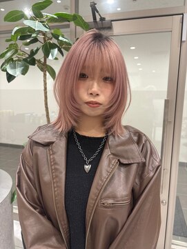 アッドバイケンジ(Add.. by KENJE) white pink × bob layer