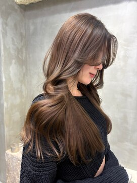 ザ パス(the path) ブリーチなしカラー/レイヤーカット/ベージュカラー