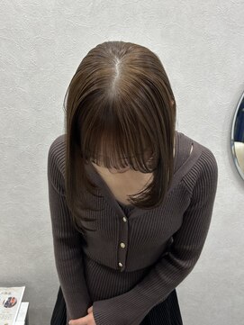 ソア 並木坂(Soa) 20代/韓国ボブ/ベージュ/タッセルボブ/透明感カラー