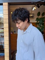 ツネ ヘアアンドヘッドスパ(TsuNE hair&head spa)&nbsp;シャドウパーマ　メンズウルフ