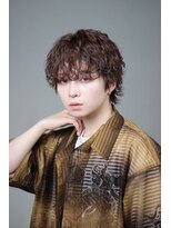 ブラック サッポロ(BLUCK SAPXOXO)&nbsp;メンズシースルー波巻きスパイラルパーママッシュ束感