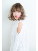 【aRietta】ベージュカラー伸ばしかけセミディ/抜け感/透明感