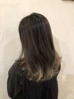 アムレヘアー(amule hair) 【amule hair】エアタッチ×ハイライトミルクティーグレージュ