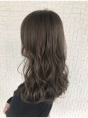 透明感オリーブグレージュ(ブリーチなし)