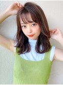 くびれミディ小顔ヘア★オリーブカラー20代30代/Silk-lei吉祥寺