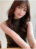 ワンカールレイヤー美髪エアリーロングピンクブラウン