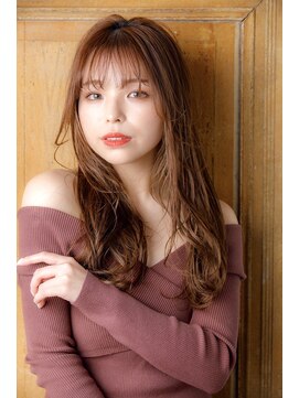 リュンヌ 門前仲町(lune) 前髪あり ロングレイヤー ヴェールカラーベージュ【LINONA】