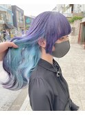 ピンクカラー/韓国ヘア/ケアブリーチ/ダブルカラー/渋谷/渋谷駅