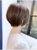 《knit銀座》大人可愛い20代30代40代ショートボブ丸み前下がり