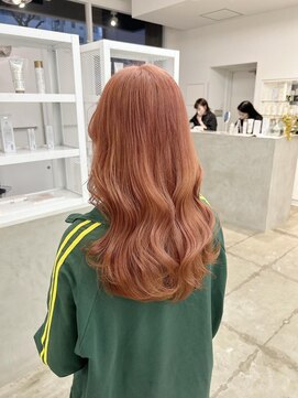 クリアーオブヘアー 池下店(clear OF HAIR) orange pink color