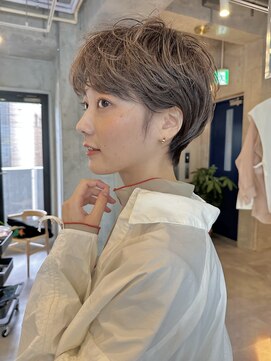 イミ(imi) 大人ショート/グレージュカラー/似合わせカット/髪質改善[登戸]