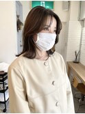 ミルクティーベージュダブルカラーインナーカラーケアブリーチ