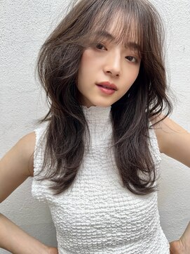 ロンド エスポワール 錦糸町(Lond espoir) 〇黒髪グレーベージュ韓国レイヤーロングくびれ前髪パーマ