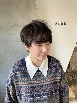 クロ(KURO.) #ランダムニュアンスパーマ#スパイラルパーマ