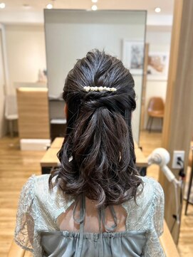 アロマヘアルーム 横浜店(AROMA hair room) お呼ばれルーズハーフアップ/横浜/横浜西口