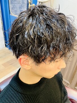 ミリオンバックス 上野(Million Bucks) MEN'S HAIR/リバースセンターパート/ニュアンスパーマ/ツイスパ